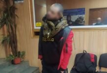 Полиция задержала мужчину, который пьяным разгуливал по Киеву с двумя змеями
