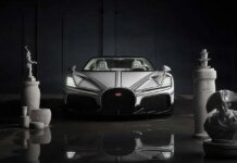 Bugatti представила унікальний гіперкар W16 Mistral Blanc Éternel з порцеляною