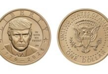 У США випустять доларову монету із зображенням Трампа