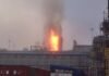 На газохімічному комплексі РФ в Амурській області сталася пожежа після вибуху