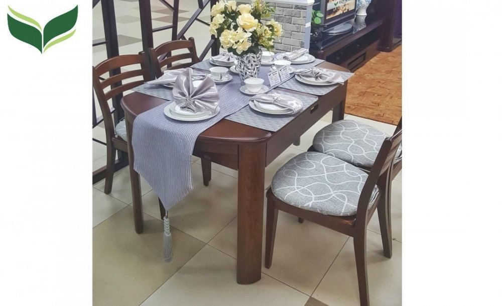 Стол обеденный ZC32A0B2 Орех 1385 x 854 x 760