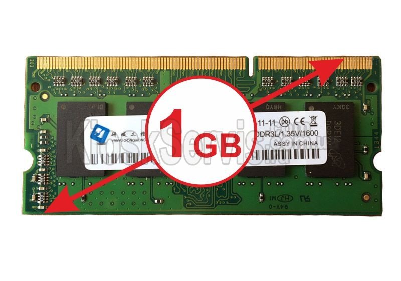 Оперативная память DDR3L 1.35V 1600 - 1 GB