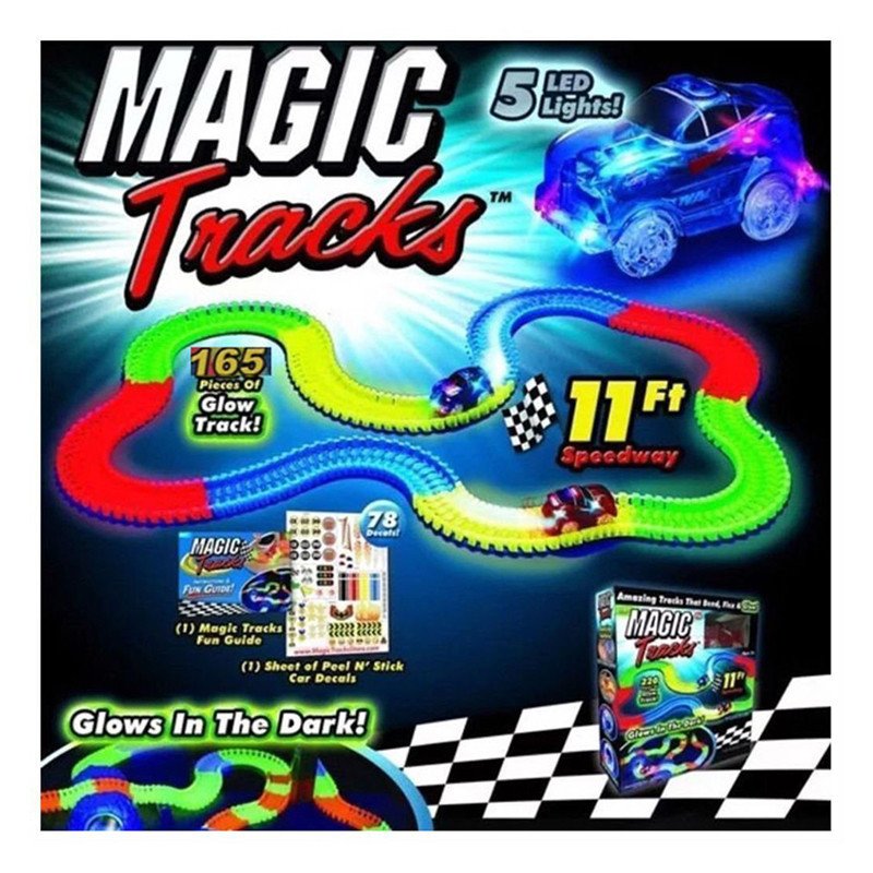 Magic Tracks 360 деталей светящейся дороги