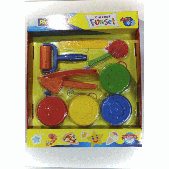 Набор для лепки (тесто) Play Toys Fun Set (4 цвета)