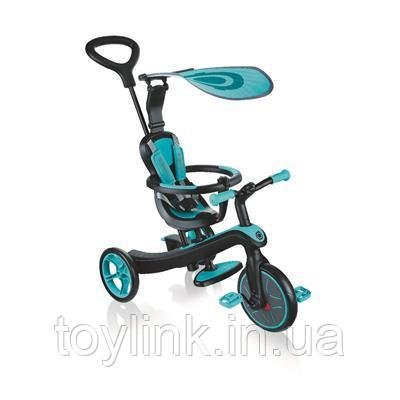 Велосипед детский GLOBBER серии EXPLORER TRIKE 4в1, бирюзовый, до 20кг, 3 колеса