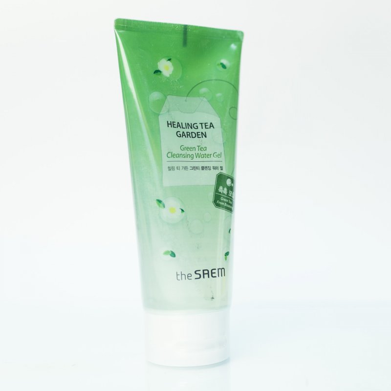 Гель-пенка для умывания The Saem Healing Tea Garden Green Tea Cleansing Water Gel