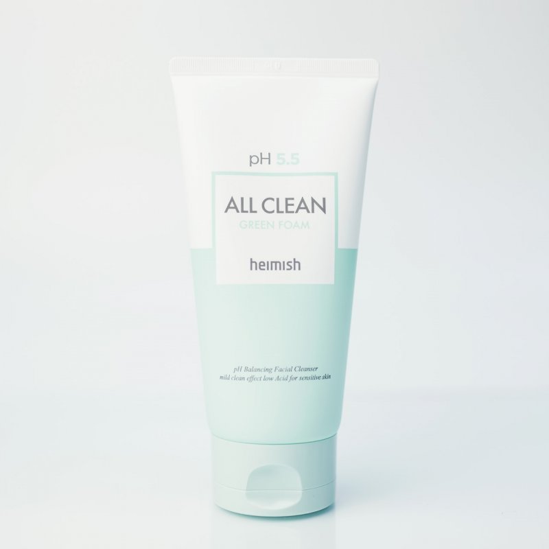 Мягкая очищающая пенка с экстрактом центеллы Heimish All Clean Green Foam PH-5.5