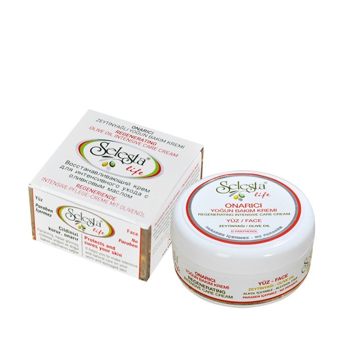 Восстанавливающий крем SELESTAlife для интенсивного ухода за лицом с оливковым маслом. 100 мл (22000