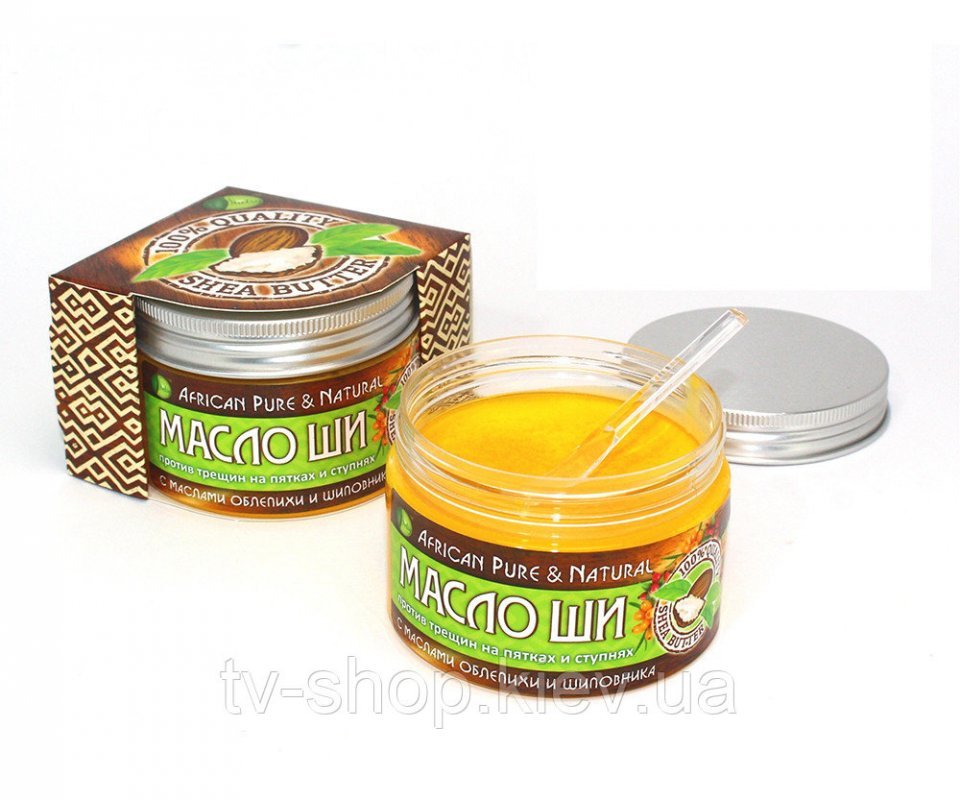 Масло Ши против трещин на ступнях с маслами облепихи и шиповника ,100 г