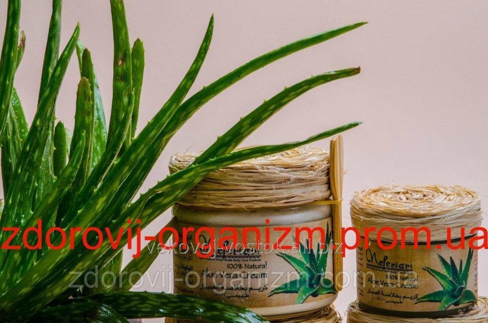 Мазь крем Nefertari Алое Вера при акне, дерматиты, псориаз, гнойные воспаления, ожоги