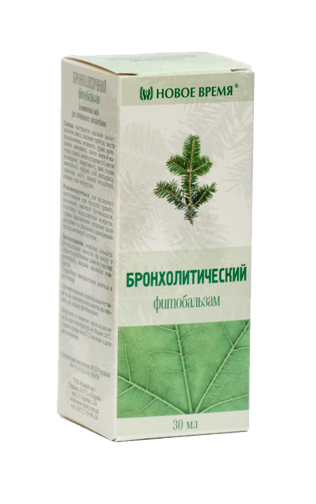Бальзам для растирания при простуде, насморке, кашле, гриппе, бронхите "Бронхолитический" Новое врем