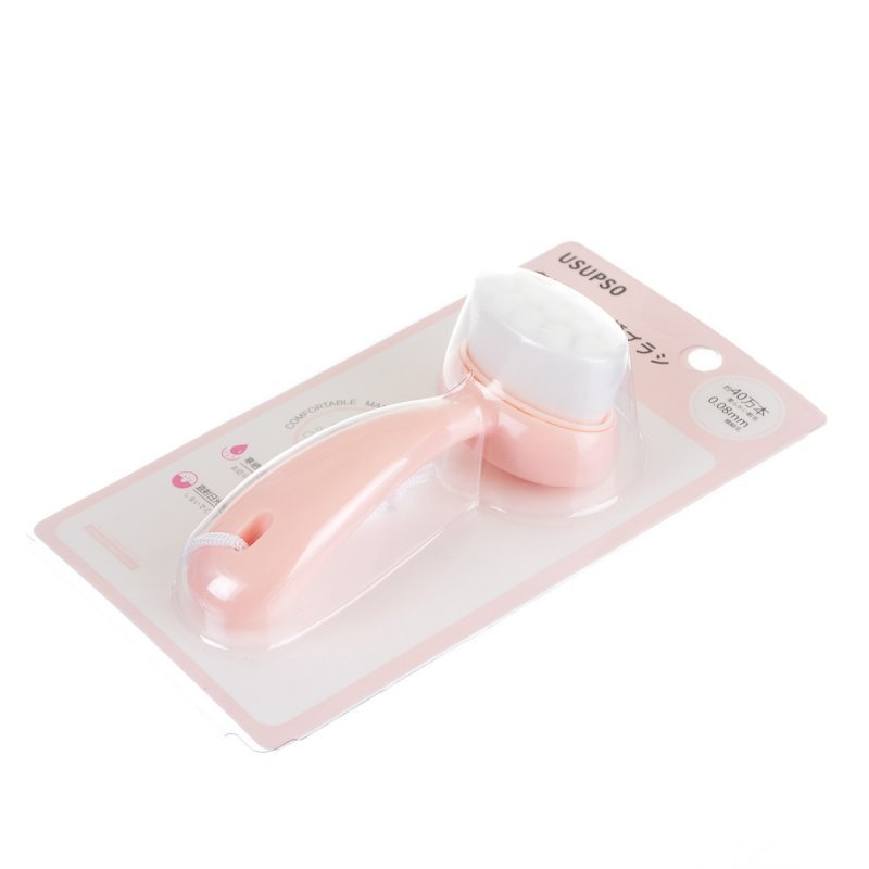 Щетка для умывания и глубокой чистки лица розовая