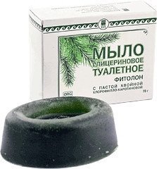 Мыло глицериновое Фитолон с пастой хвойной хлорофилло-каротиновой Арго против микробов