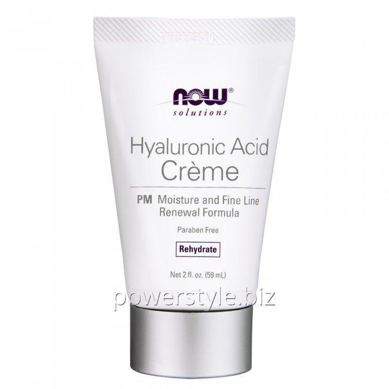 Увлажняющий Крем NOW Foods, Hyaluronic Acid Creme, PM Moisture, 59 г