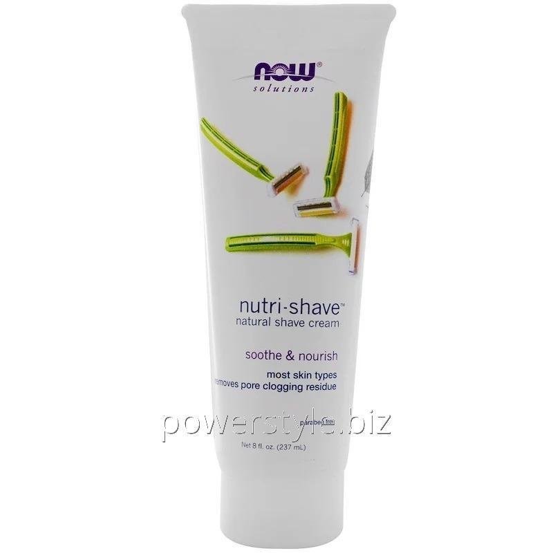 Крем NOW Foods, Solutions, Nutri-Shave, Natural Shave Cream, 237 мл