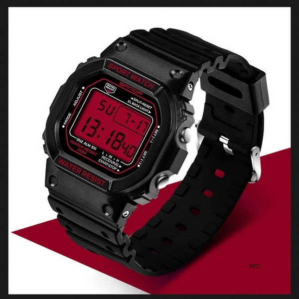 Часы спортивные Sanda Challenge Water Resistant 30 m red TGTW-06-red