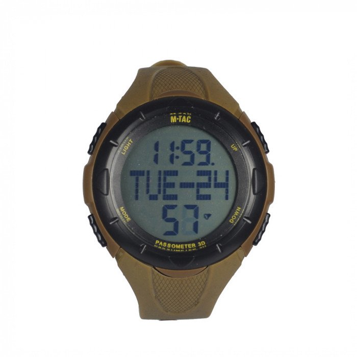 Часы тактические M-Tac с шагомером койот