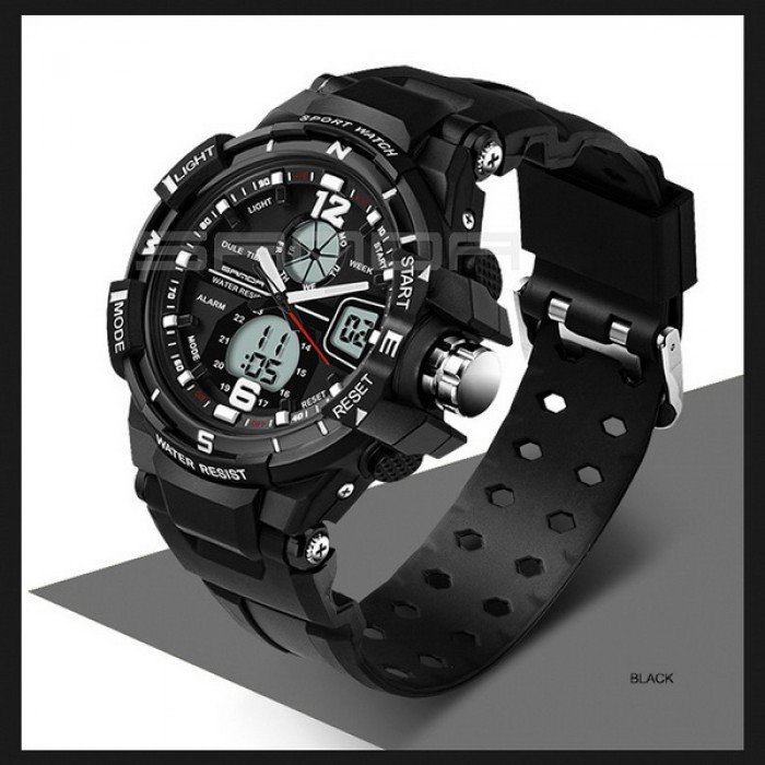 Часы спортивные Sanda 30 m Water Resistant Black