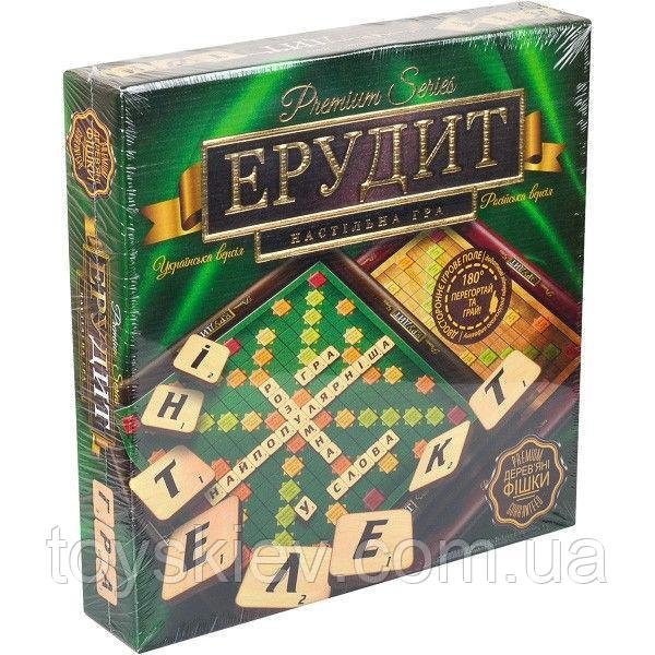 Эрудит Премиум 2в1 (русс + укр яз) - Настольная игра от Данко
