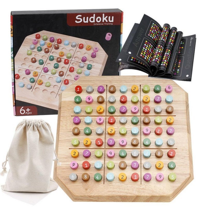 Cудоку деревянная развивающая игра sudoku