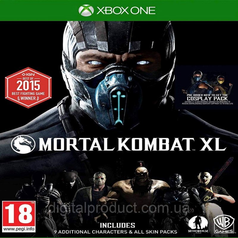 Mortal Kombat XL для Xbox One (иксбокс ван S/X)