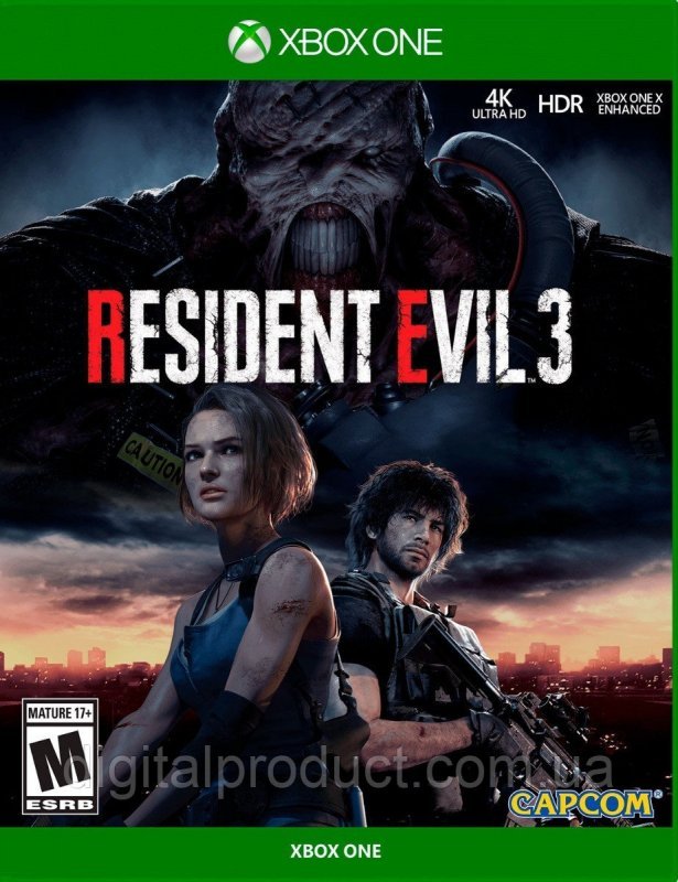 RESIDENT EVIL 3 для Xbox One (обитель зла иксбокс ван S/X)