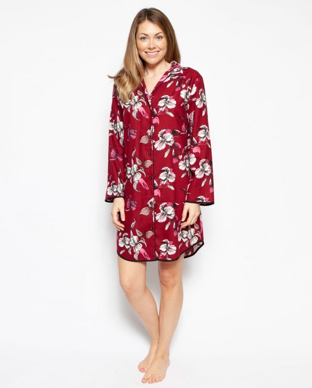 Рубашка Cyberjammies Alice 4270 10 Burgundy Floral Print (5051877286917)