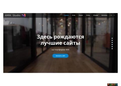 Создание сайтов | Заказать сайт под ключ на Wix | AMIK Web Studio