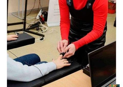 Тест сотрудника на полиграфе с записью на видеокамеру