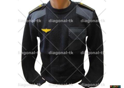 Светр формений/чорний/горловина гольф