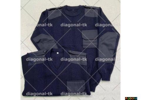 Светр формений/синій/кругла горловина