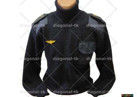 Свитер форменный круглая горловина на молнии