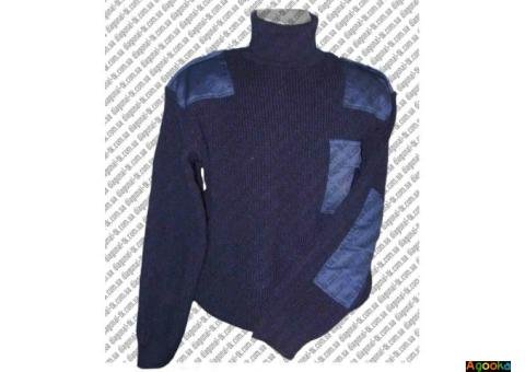 Свитер форменный черный без погон