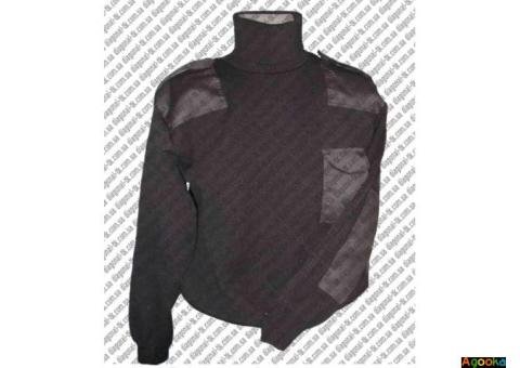 Свитер форменный черный без погон