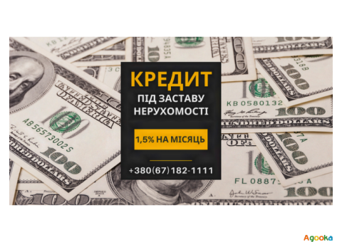 Гроші під заставу нерухомості до 20 млн грн у Києві.