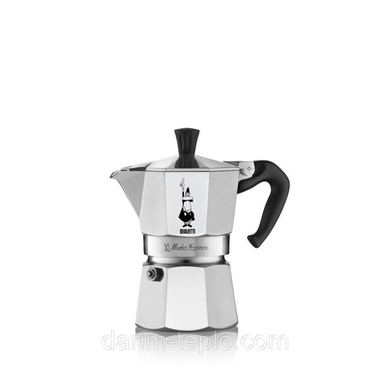 Гейзерная кофеварка Bialetti Moka express на 2 чашки