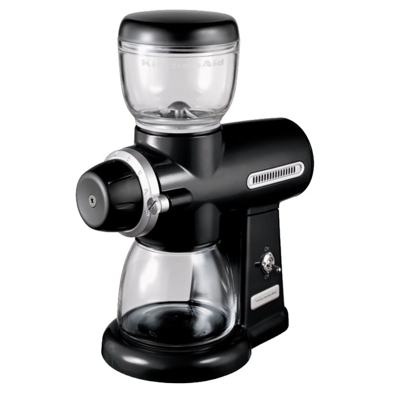 Кофемолка KitchenAid 5KCG100EOB, жерновая электрическая, чёрная