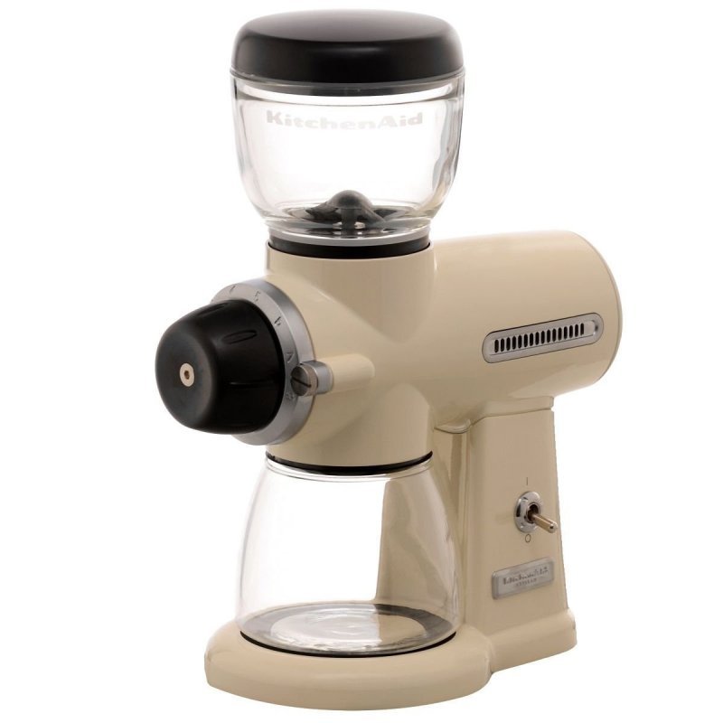 Кофемолка KitchenAid 5KCG100EAC, электрическая жерновая, кремовая