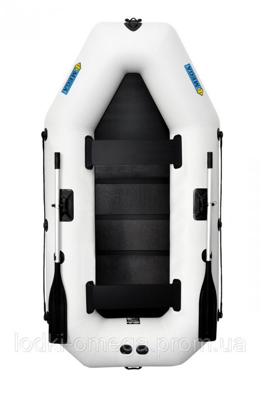 Лодка гребная надувная пвх двухместная ΩMega 260LS