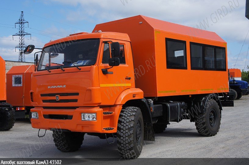 Автобус вахтовый КамАЗ 43502-3036-42, шасси 4х4