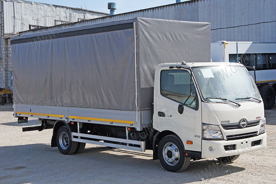 Hino 300 тент с раздвижной крышей