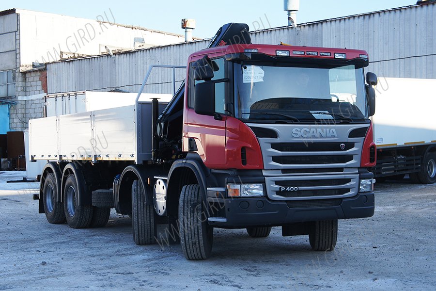 Бортовой Scania General CB8x4 с КМУ HIAB 111 B-2 Duo