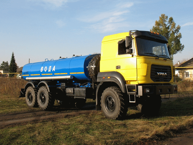 Водовоз УРАЛ АЦПТ-10 УРАЛ-5557, автоцистерна для питьевой воды