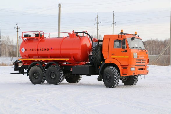 АКН-10-ОД Камаз-43118 автоцистерна вакуумная нефтепромысловая
