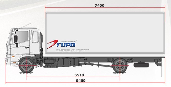 Изотермический фургон HINO 500 GH8JPTG-THR