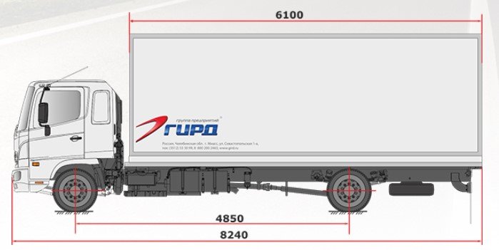 Изотермический фургон HINO 500 GD8JLTG-QHR