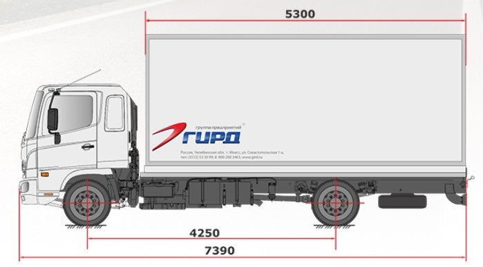 Изотермический фургон HINO 500 GD8JJTG-QHR