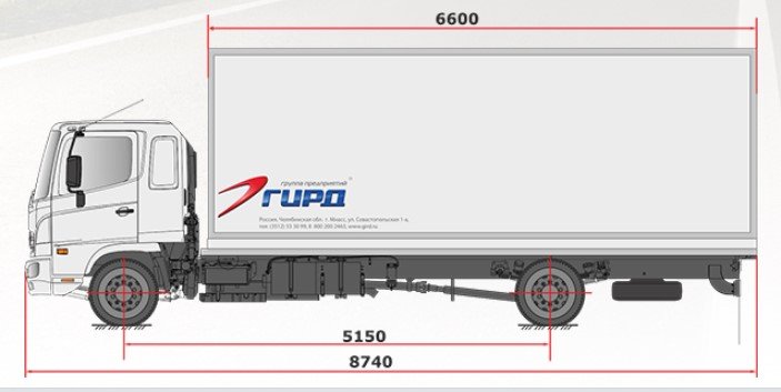 Изотермический фургон HINO 500 GD8JMTA-QHR