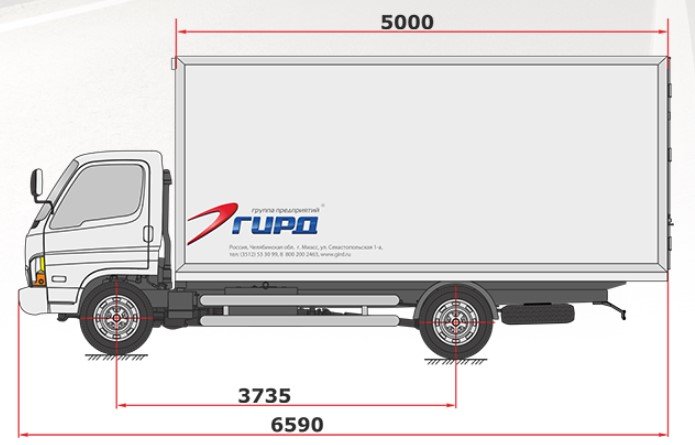 Изотермический фургон HD-78 S.Cab